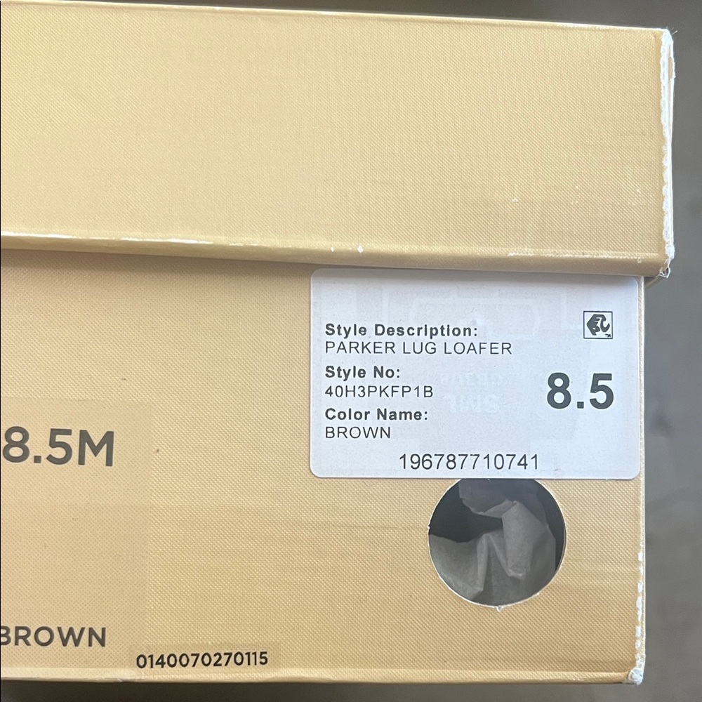 Michael Kors Brown Monogram Lug Sole Loafers - Picture 6 of 6